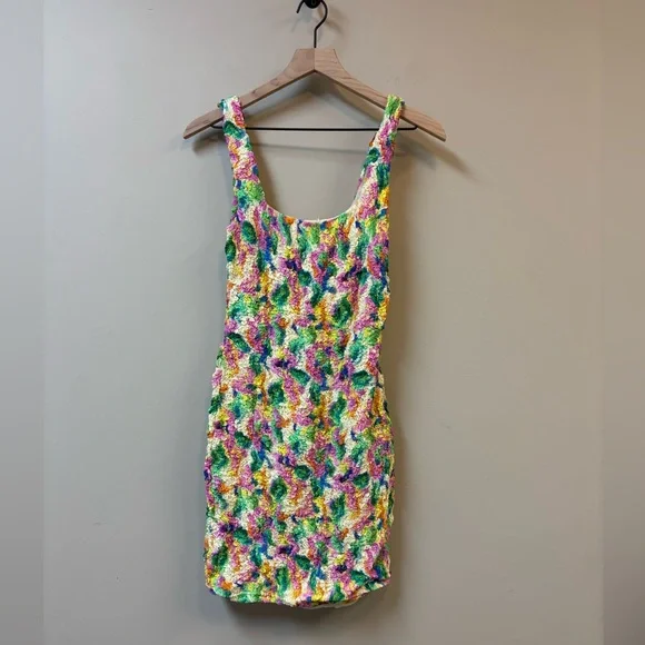 ASTR the Label Dolcetto Stretch Mini Dress in Lavender Multi Medium NEW‎ - Picture 5 of 9